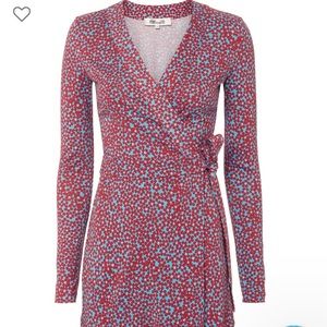 Diane Von Furstenburg Celeste Floral Wrap Romper